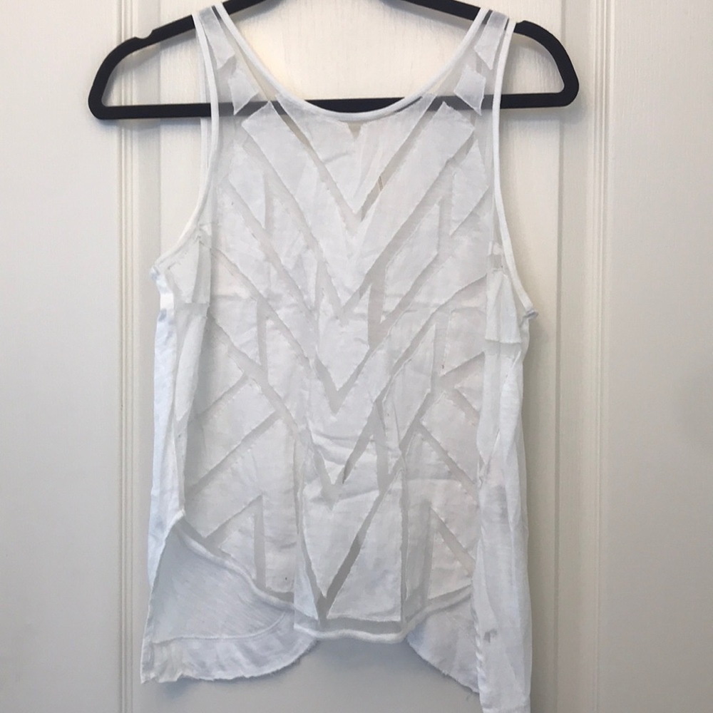 White summer tank top